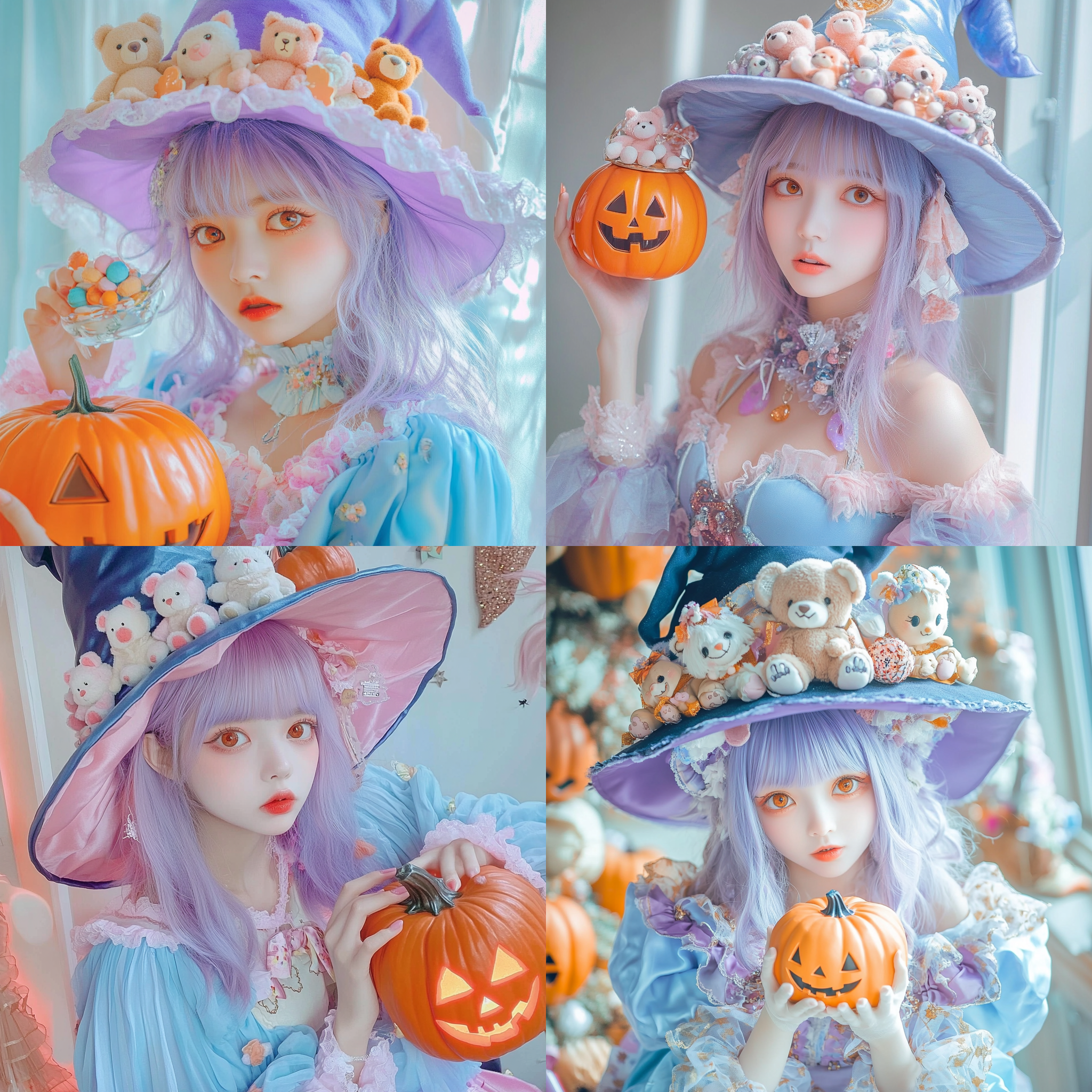 ハロウィンの美少女を１クリックで簡単作成！