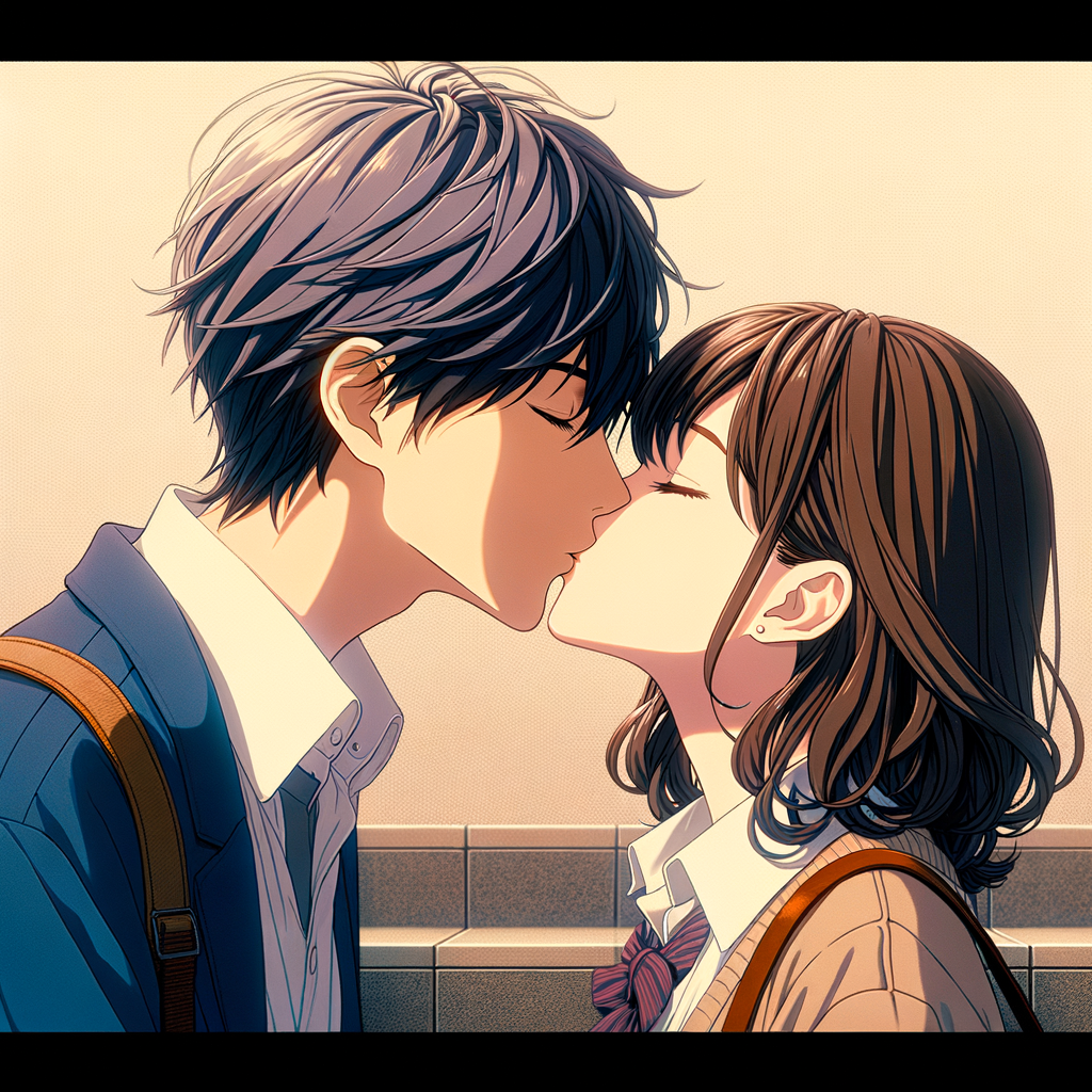 【最新！】女の子と男の子のキスシーン！