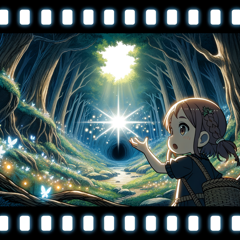 【最新！】美しい森と洞窟の少女。