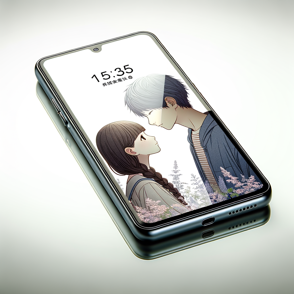 スマホ画面の中にイラスト？！ スマホイラスト By アデイラス
