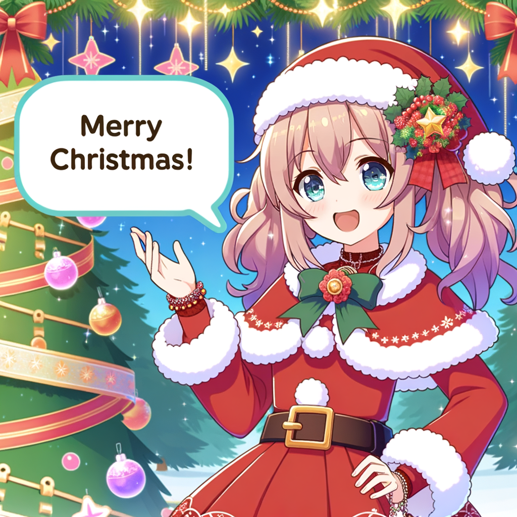 好みのキャラがクリスマスを祝ってくれる自動イラスト回答GPT